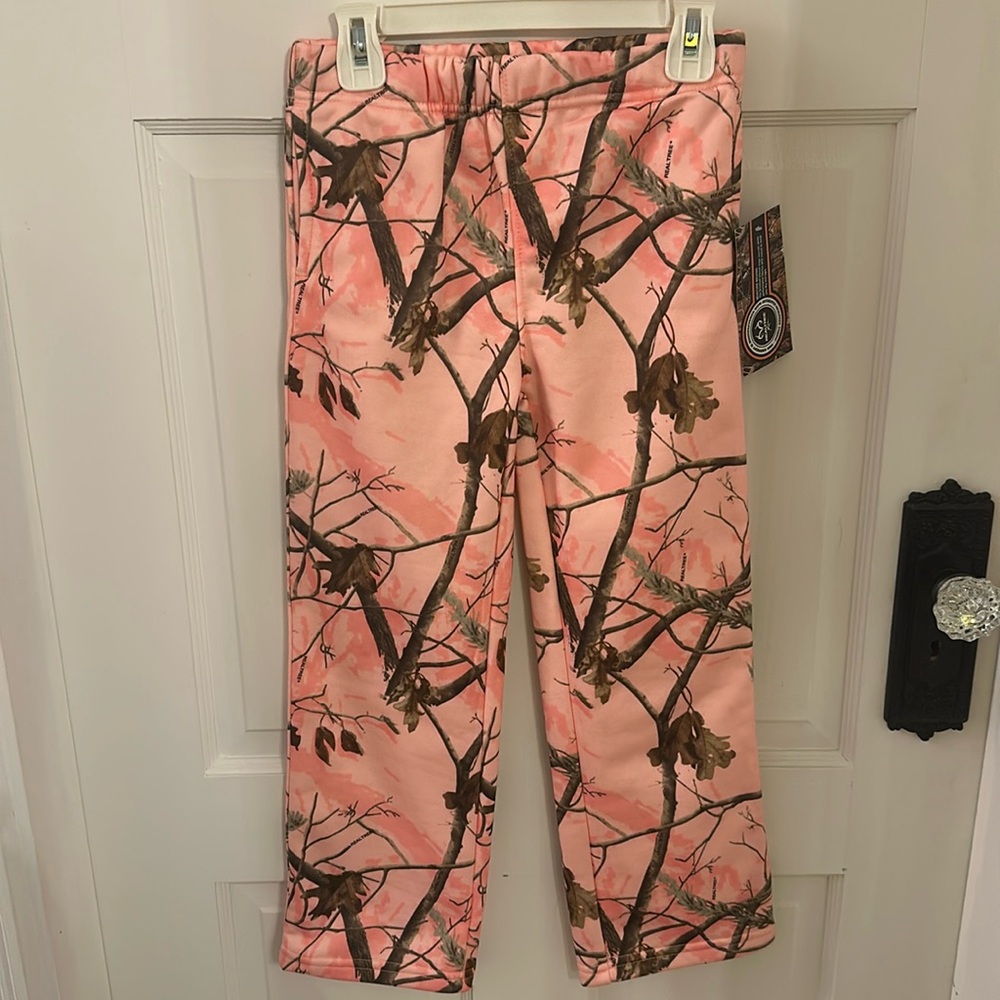 NWOT girls warm and cozy hunter style fleece-lined pants.